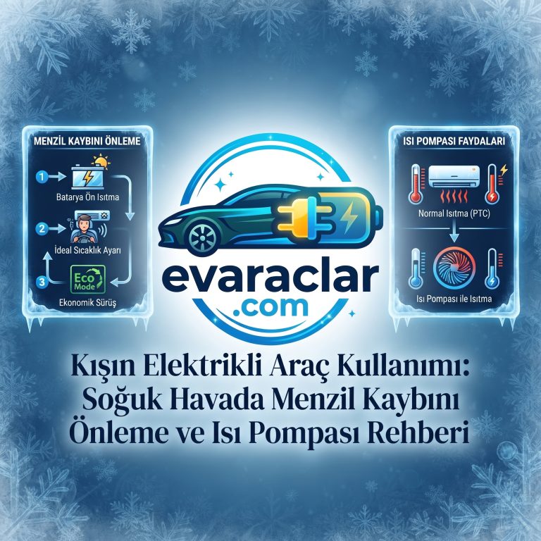 Kışın Elektrikli Araç Kullanımı: Soğuk Havada Menzil Kaybını Önleme ve Isı Pompası Rehberi