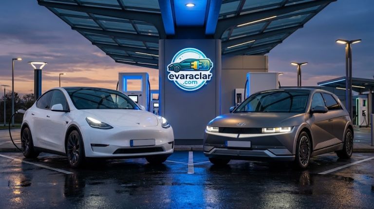 Tesla Model Y mi Hyundai Ioniq 5 mi? 800V Şarj, Verimlilik ve Konfor Karşılaştırması
